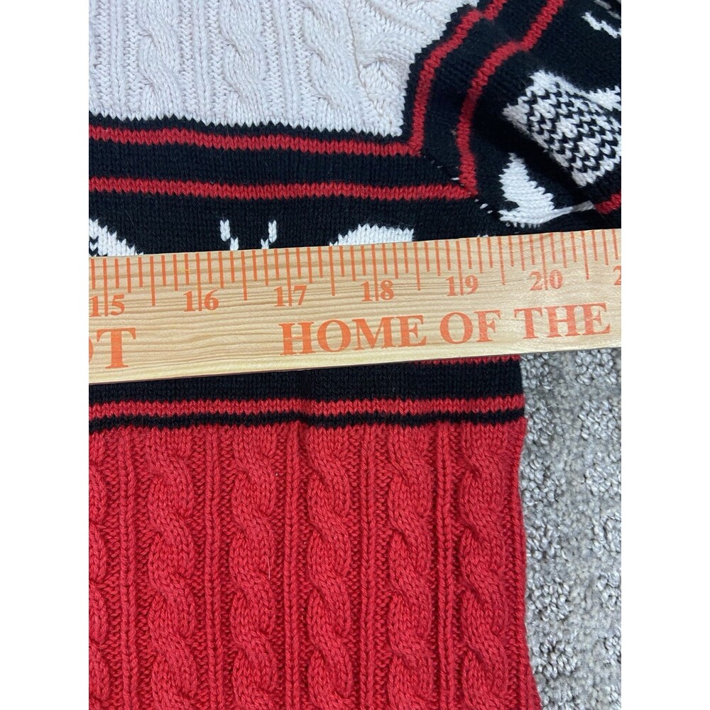 Vintage Liz Claiborne Sweater Womens Large Golf Cotton Cable Knit 1/4 Zip - Picture 9 of 11
